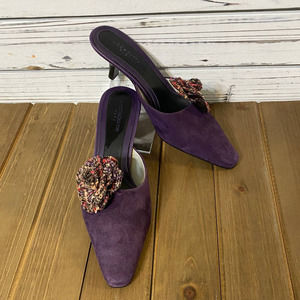 Liz Claiborne Leather Suede Mules Size 6